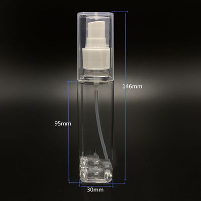 明確な香水100MLの詰め替え式3.4ozスプレーの容器のびん